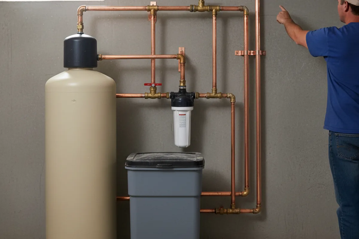 Whole-house water treatment system installed in Ecru